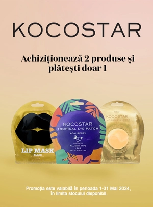 Promotie cumpara 2 produse si platesti doar 1 Kocostar