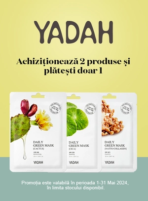 Promotie cumpara 2 produse si platesti doar 1 Yadah