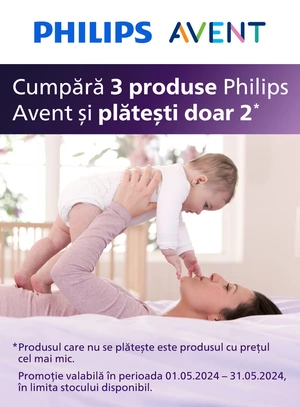 Promotie cumperi 3 platesti 2 la Philips Avent
