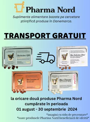 Transport Gratuit la Pharma Nord