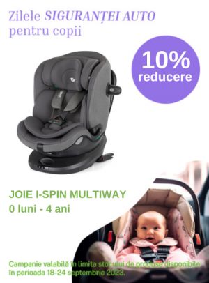Zilele Sigurantei Auto cu reducere 10% la Joie I-Spin Multiway