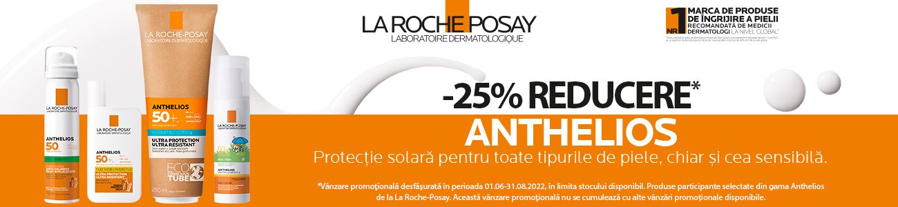 25% Reducere La Roche Posay