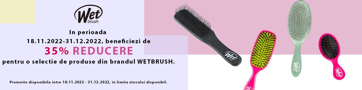 Promotie cu reducere 35% la Wet Brush