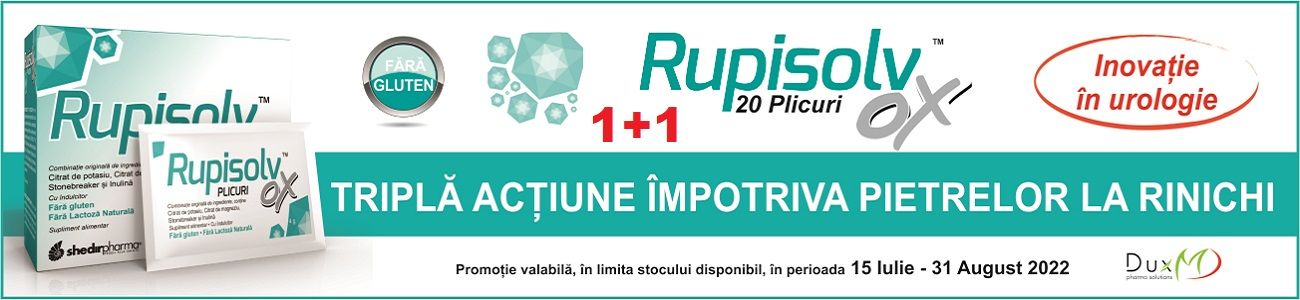 Campanie cu produs promotional  Rupisolv OX - 20 plicuri