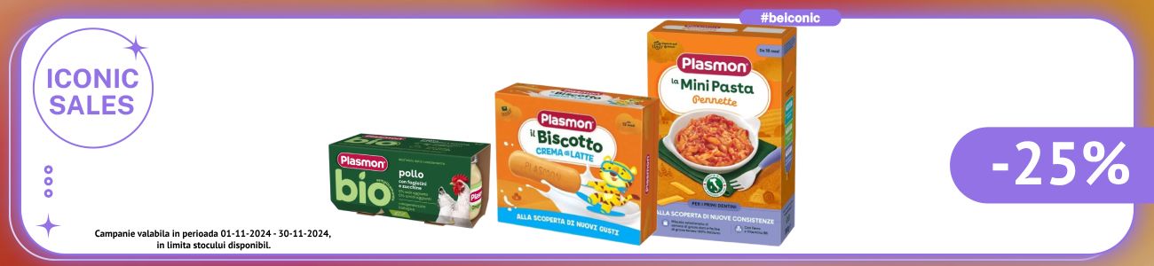 Iconic Sales cu reducere 25% la Plasmon