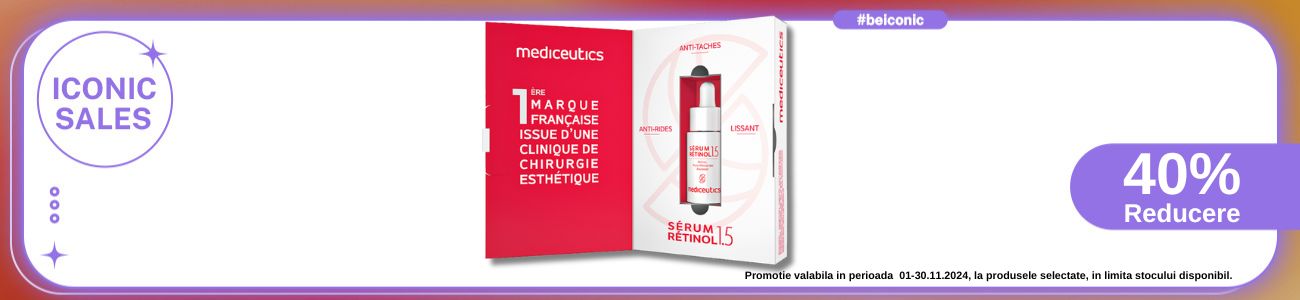 Iconic Sales cu reducere 40% la Mediceutics