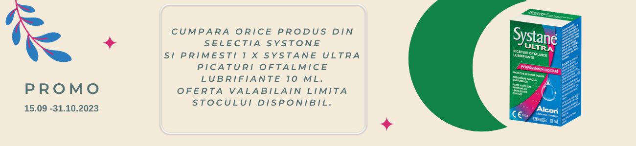 Promotie cu produs promotional Systane Ultra Picaturi oftalmice lubrifiante 10 ml