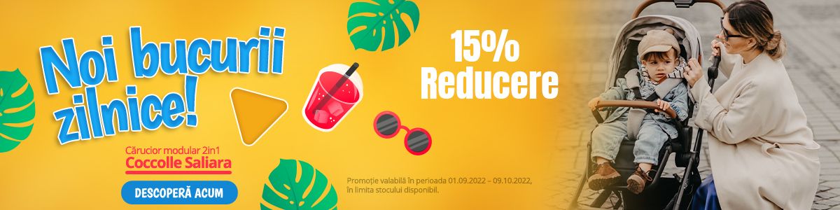 Promotie cu reducere 15% la Coccolle Saliara
