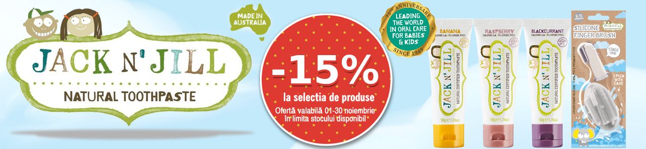 Promotie cu reducere 15% la Jack N'Jill