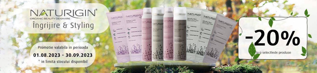 Promotie cu reducere 20% la Naturigin
