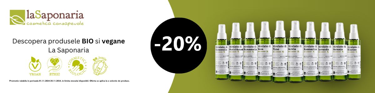 Promotie cu reducere 20% La Saponaria