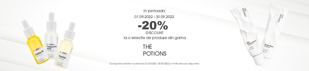 Promotie cu reducere 20% la The Potions