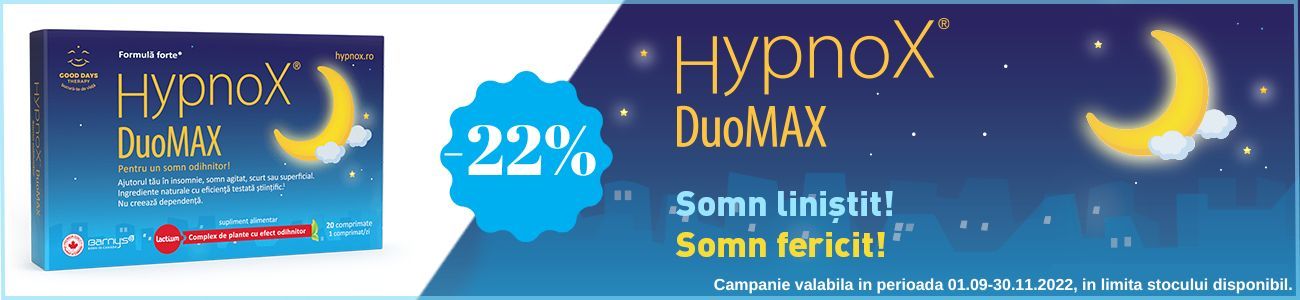 Promotie cu reducere 22% la Hypnox DuoMax