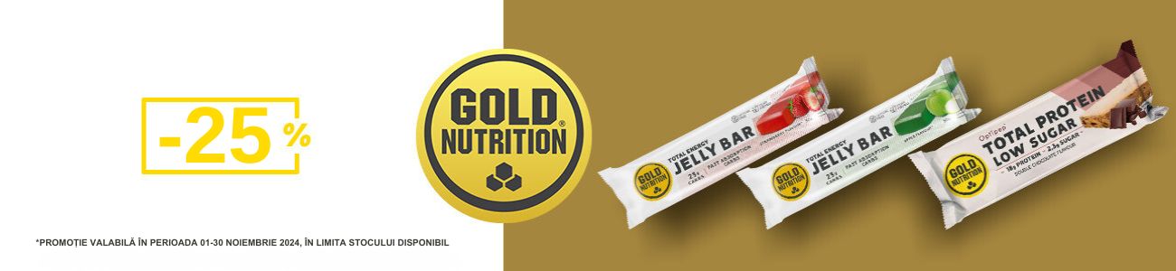 Promotie cu reducere 25% la Gold Nutrition