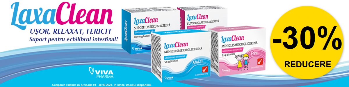 Promotie cu reducere 30% la Laxaclean