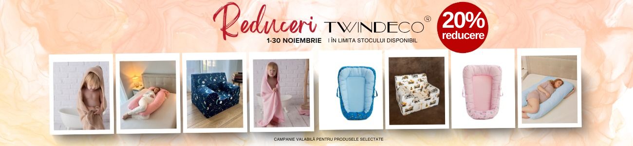 Promotie cu reducere de 20% la Twindeco