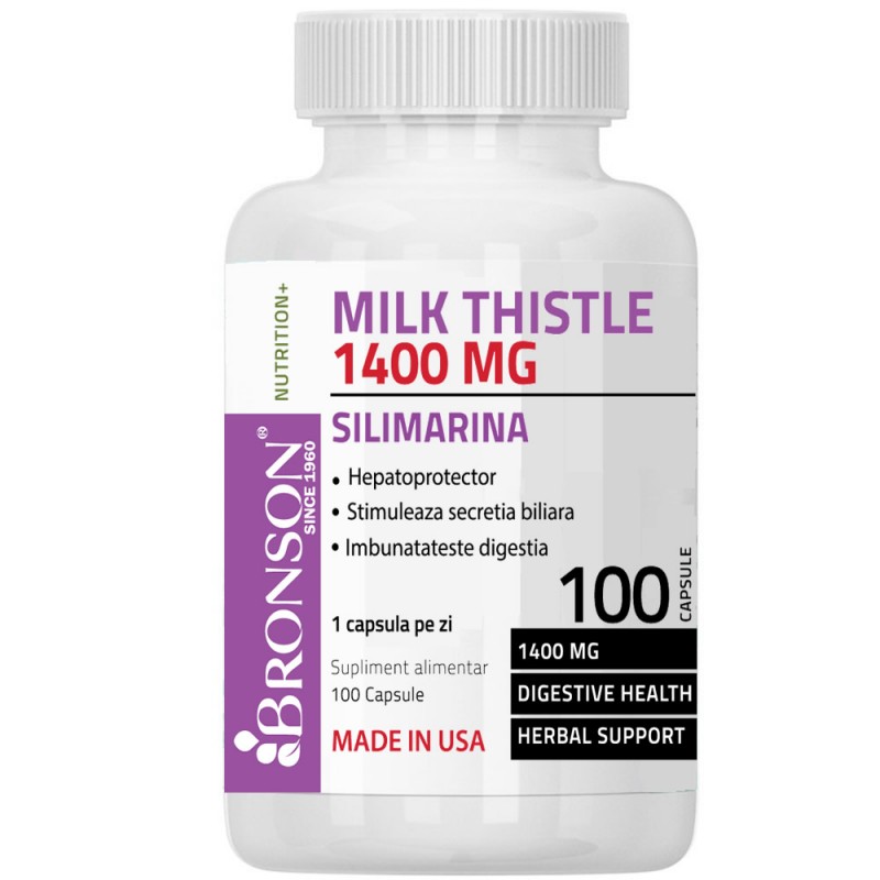 Silimarina Milk Thistle, 1400 mg, 100 capsule, Bronson