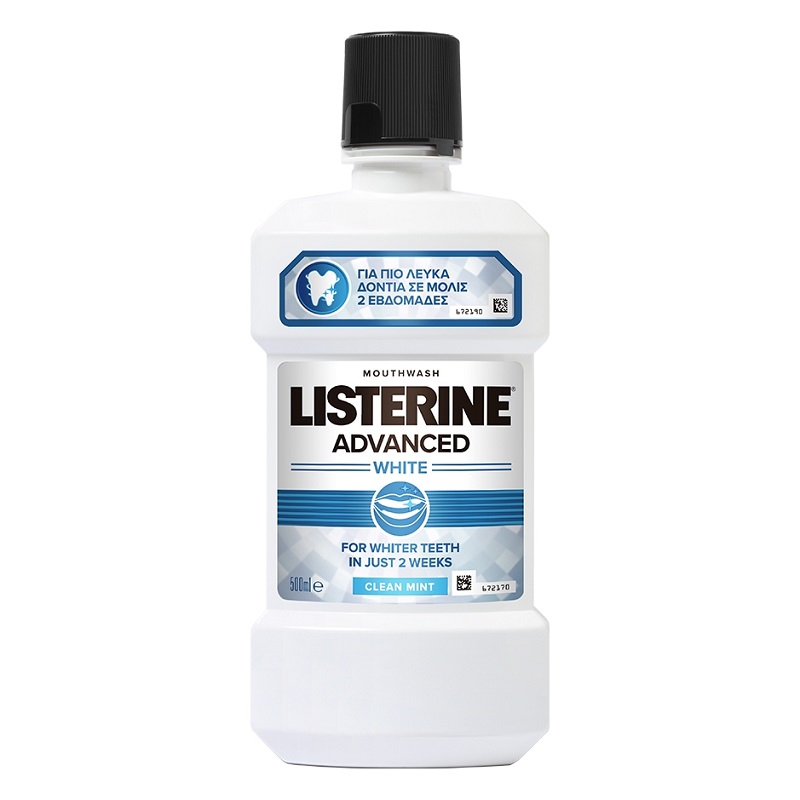 Apa de gura Listerine Advanced White, 500 ml, Johnson&Johnson