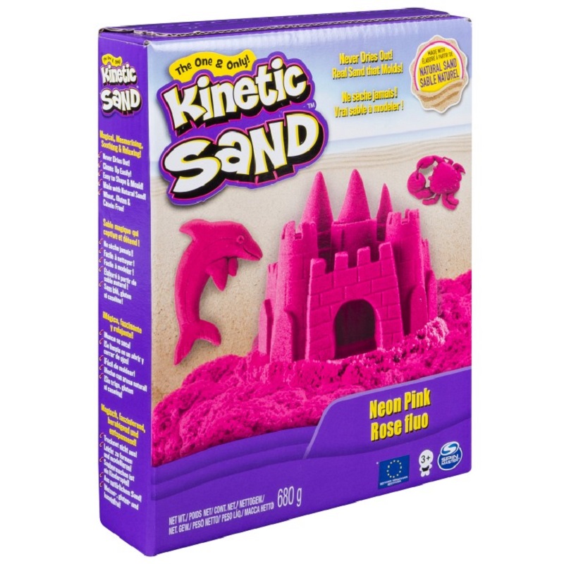 Nisip Kinetic Neon Pink, 680 g, Spin Master