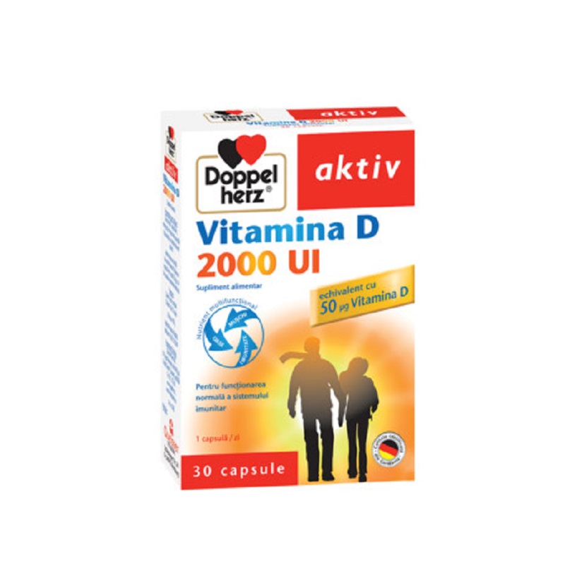 Vitamina D, 2000ui, 30 comprimate, Doppelherz