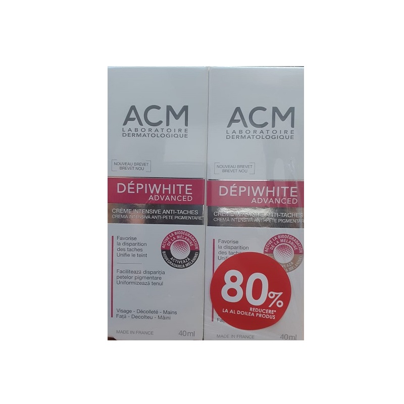 Pachet Crema Depiwhite Advanced, 2 X 40 ml, ACM