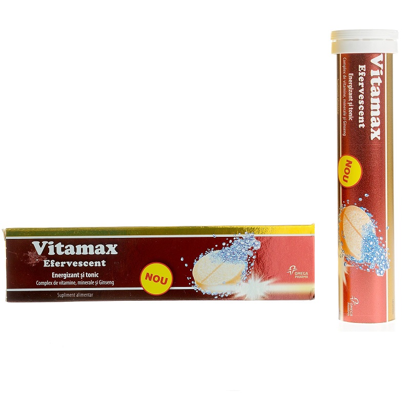 Vitamax Efervescent, 20 comprimate, Omega Pharma