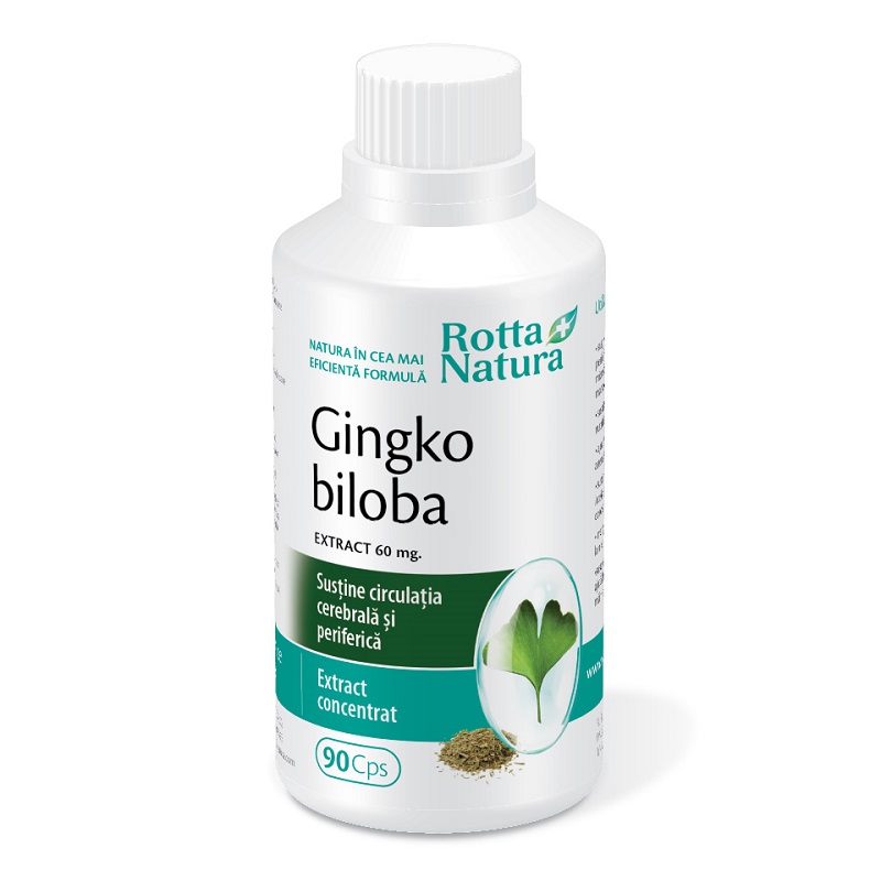 Ginkgo Biloba 60mg, 90 comprimate, Rotta Natura