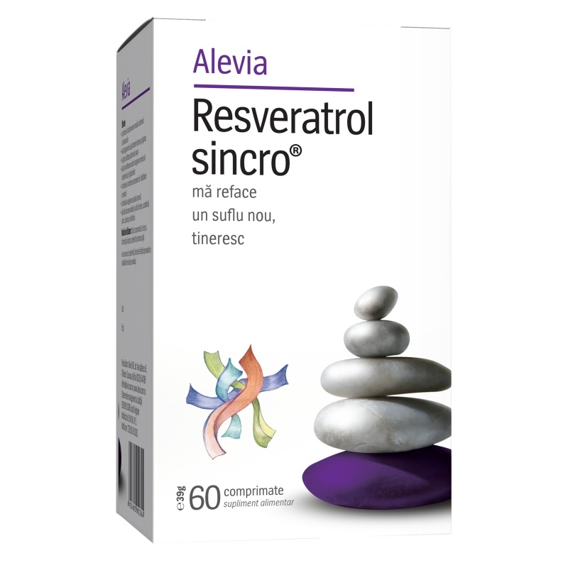 Resveratrol Sincro, 60 comprimate, Alevia