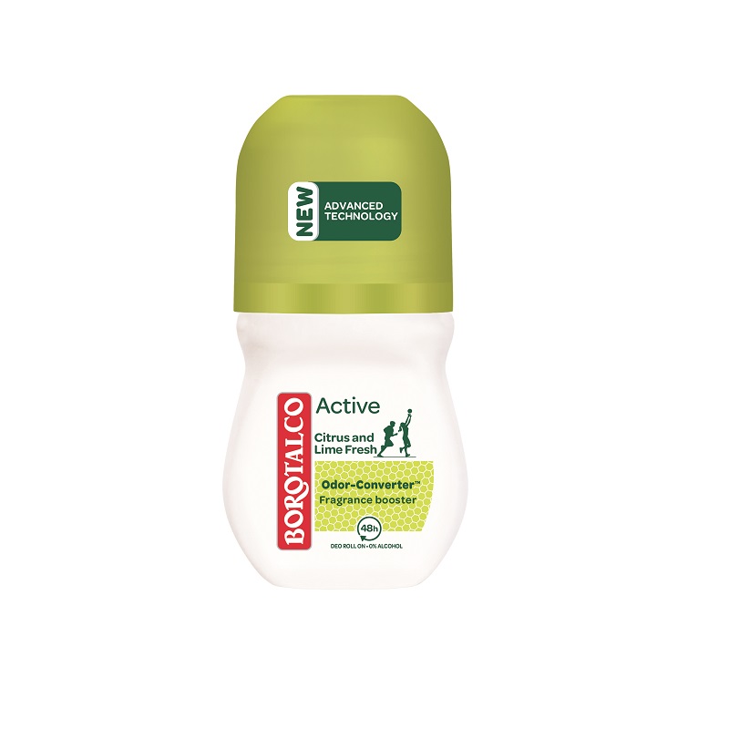 Deodorant roll-on Active Citrus and Lime, 50ml, Borotalco 