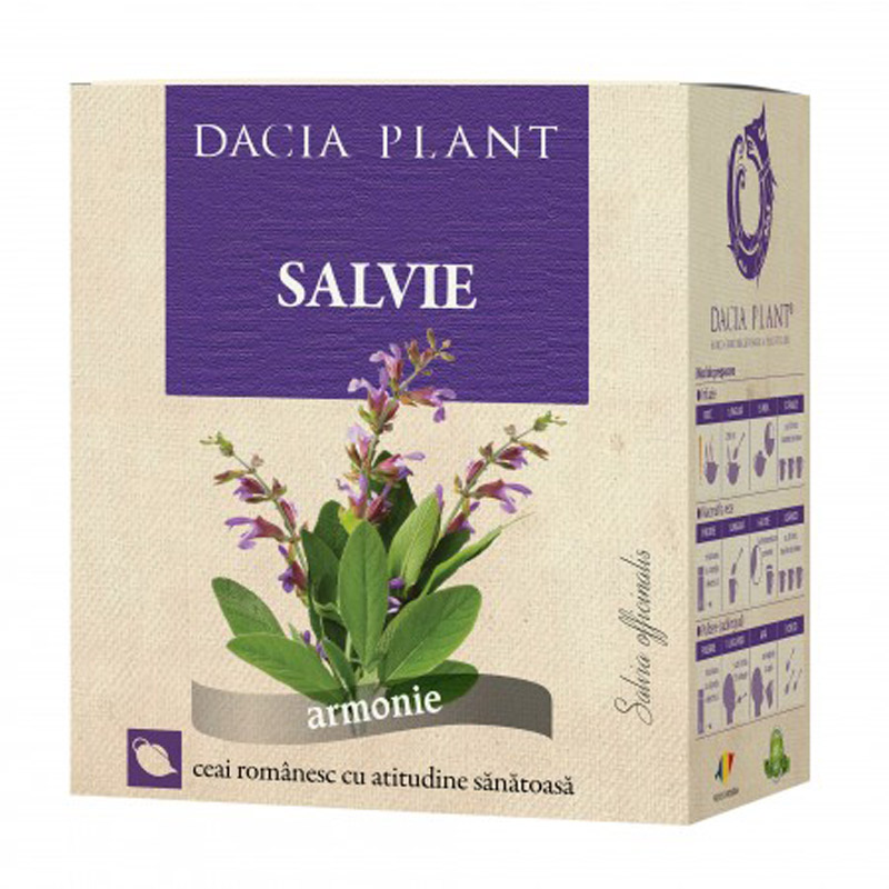 Ceai de salvie, 50 g, Dacia Plant