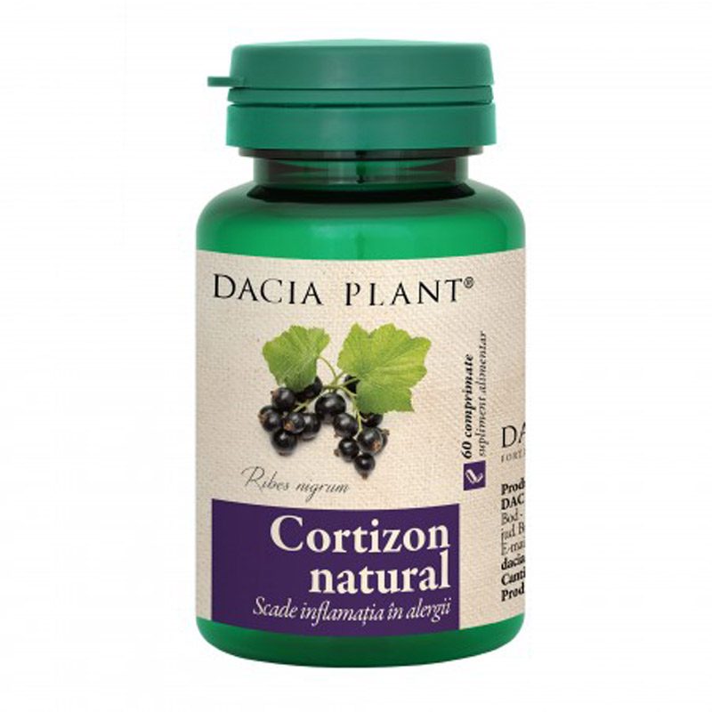 Cortizon natural, 60 cpr, Dacia Plant