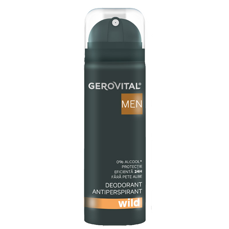 Deodorant antiperspirant Wild, 150 ml, Gerovital Men