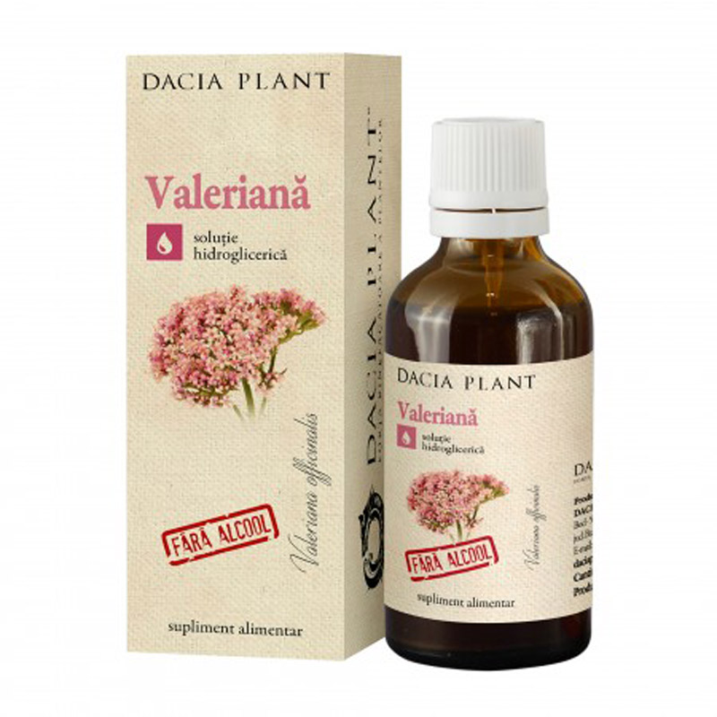 Extract de valeriana fara alcool, 50 ml, Dacia Plant