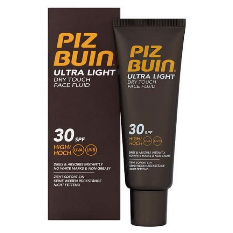 Fluid hidratant pentru protectie solara, Ultra Light, SPF 30, 50 ml, Piz Buin