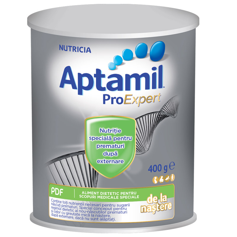Aptamil PDF ProExpert formula de lapte pentru prematuri, 400gr, Nutricia
