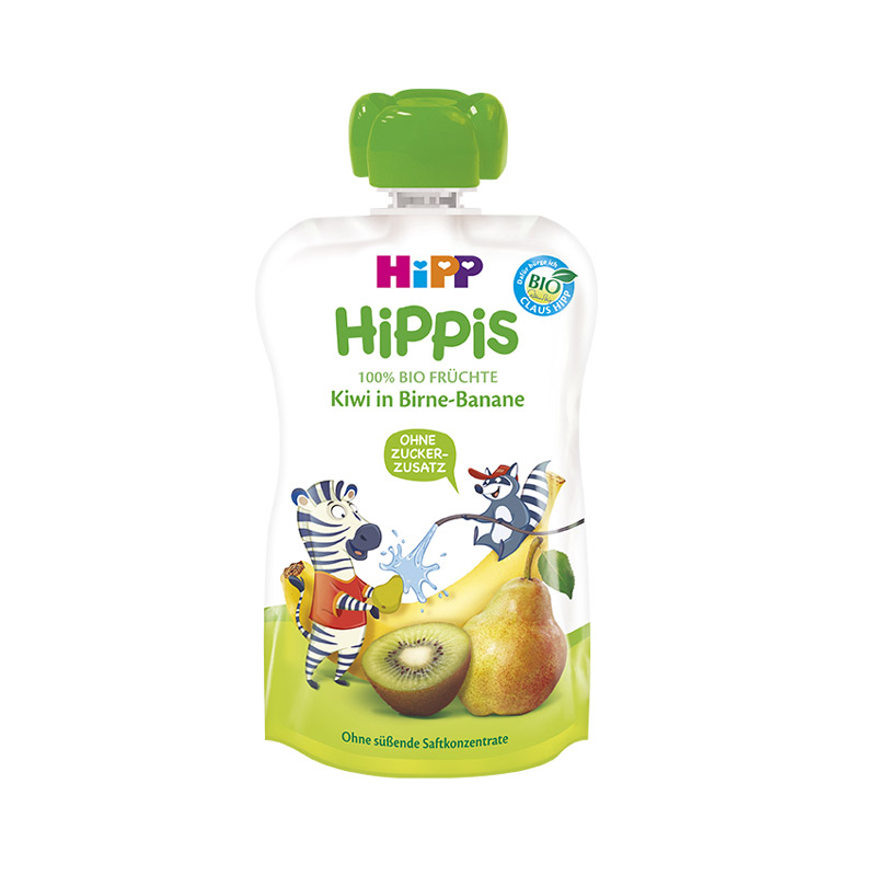 Piure din para, banane si kiwi HiPPiS, +12 luni, 100 g, Hipp