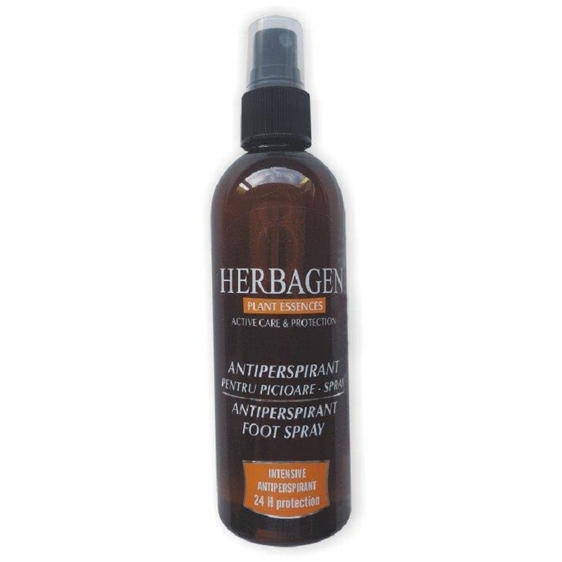 Spray antiperspirant pentru picioare, 150 ml, Herbagen
