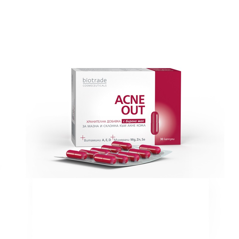 Supliment alimentar pentru acnee Bionike Aknet Pro>Skin, 30 capsule - Pret Avantajos | Minifarm