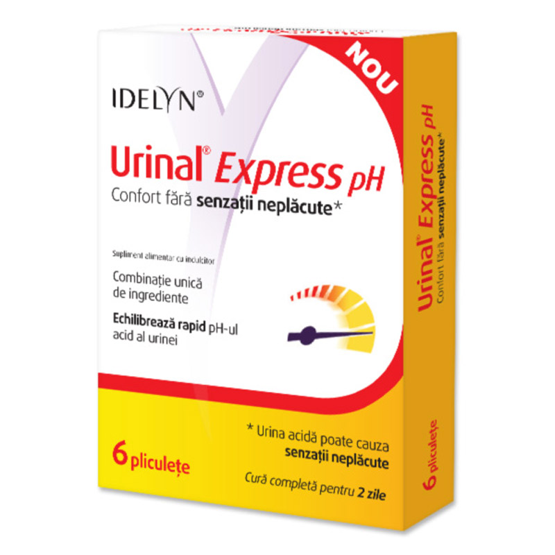 Urinal Express pH Idelyn, 6 bucati, Walmark
