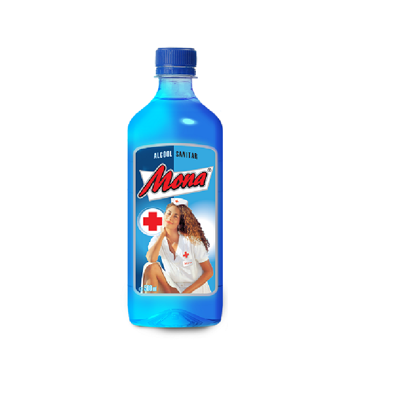 Alcool sanitar 70% vol, 500 ml, Mona