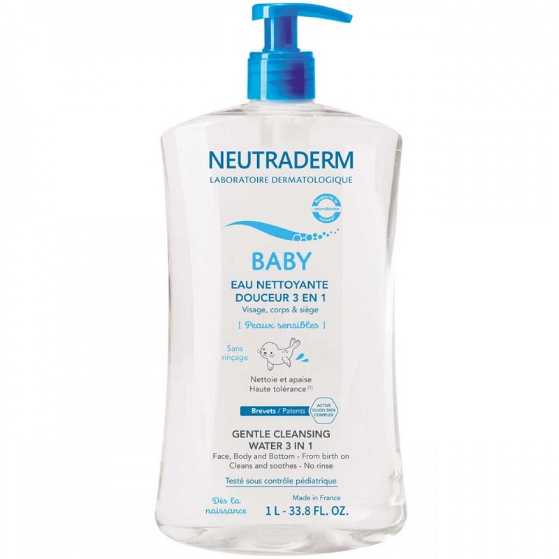 Apa de curatare 3 in 1 Baby, 1000 ml, Neutraderm