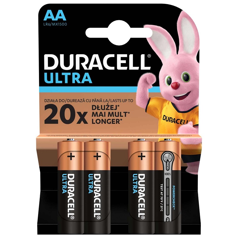 Baterii Ultra AAK4, 4 bucati, Duracell
