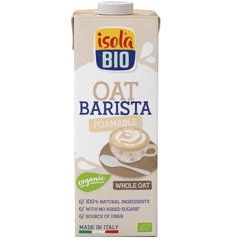Bautura Bio din ovaz integral pentru cafea Barista, 1l, Isola Bio