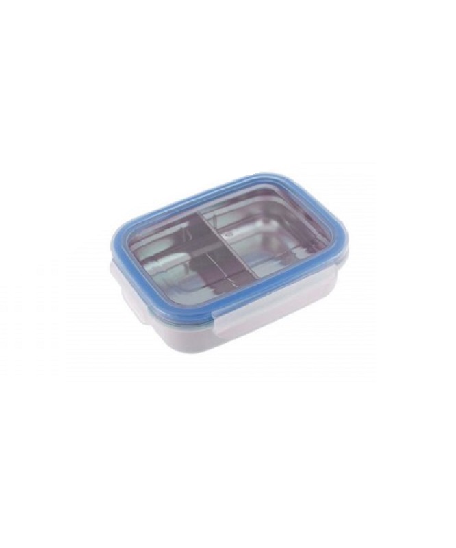 Cutie compartimentata termoizolanta din otel inoxidabil Bento, cu capac Blue, KS BT2 04, Innobaby