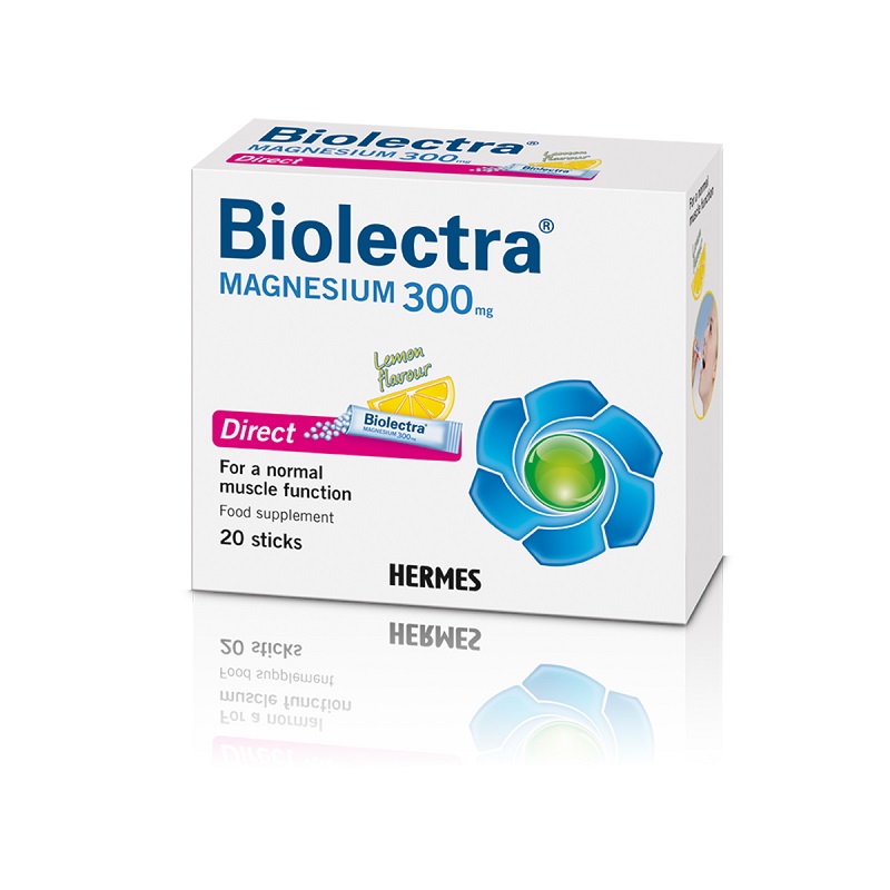 Biolectra Magnesium Direct Lemon 300mg, 20 plicuri, Hermes Arzneimittel