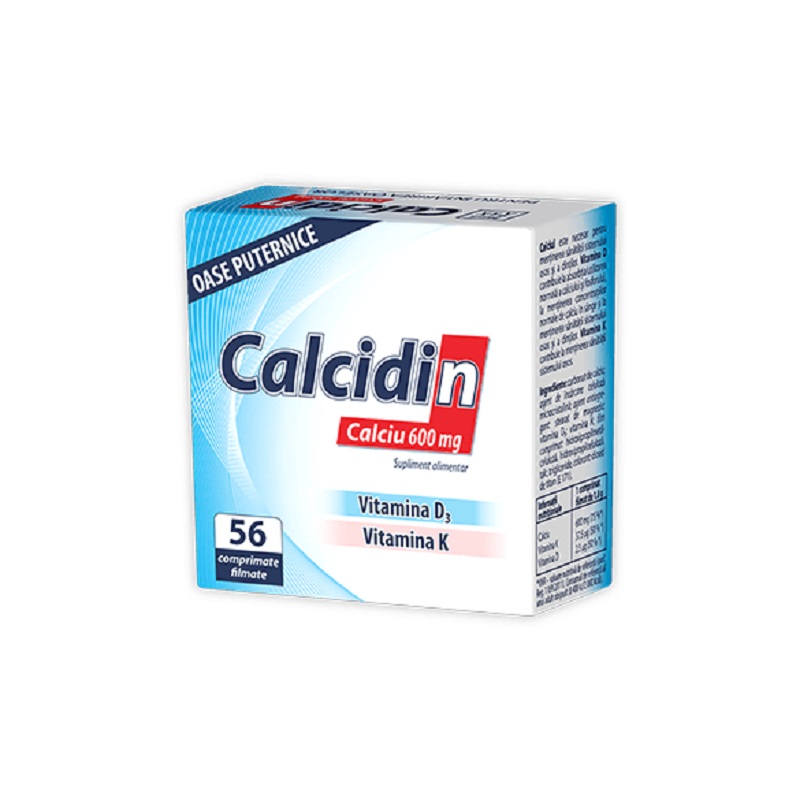 Calcidin, 600mg, 56 capsule, Zdrovit