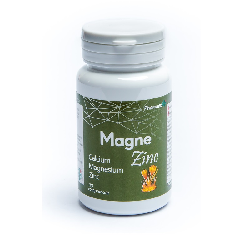 Calciu Magne Zinc, 30 capsule, Pharmex