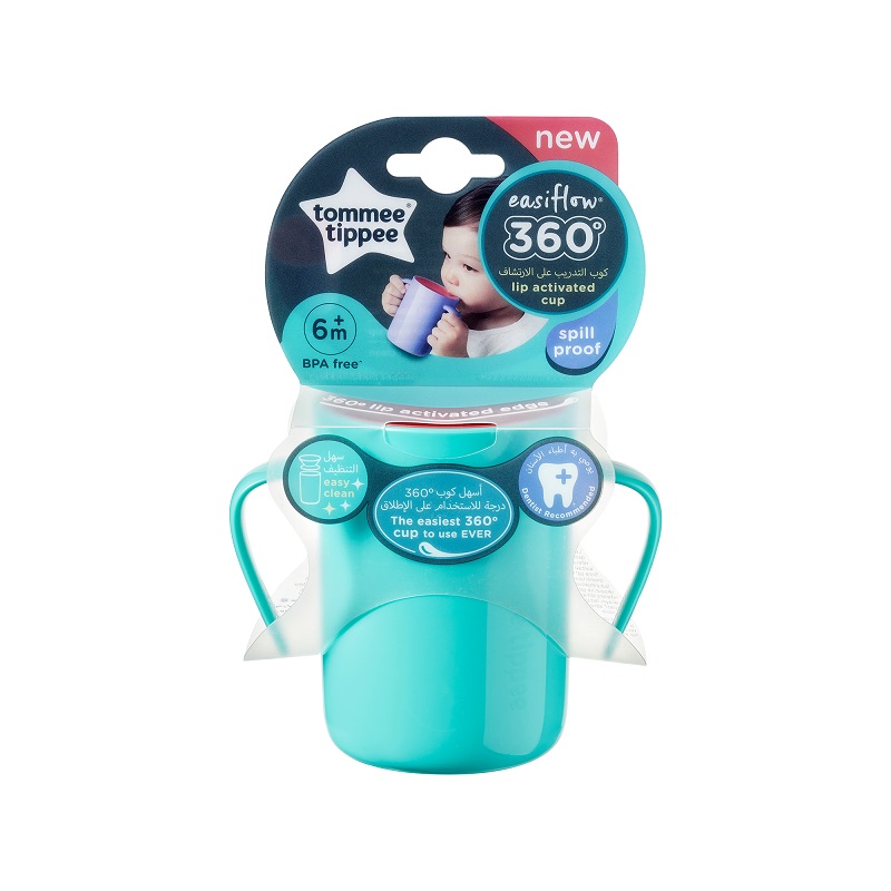 Cana Easy Flow 360 Handled, Turquoise, Tommee Tippee