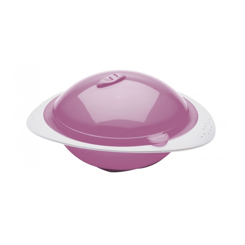 Castron cu capac pentru microunde, Orchid Pink, Thermobaby