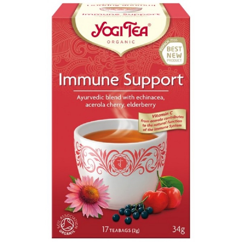 Ceai bio Immune Support, 17 plicuri, Yogi Tea